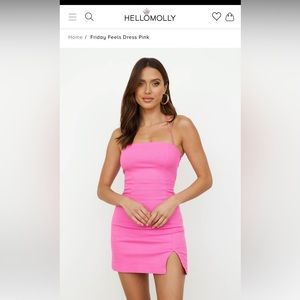 Friday feels dress pink